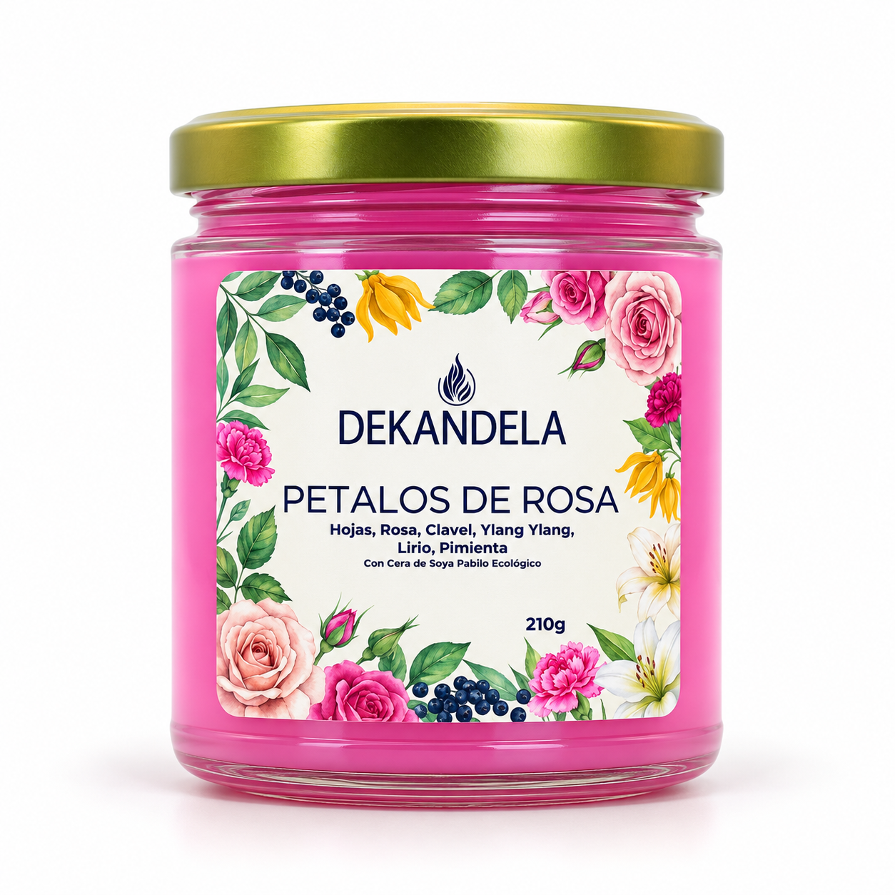 Vela 210 Petalos de Rosa