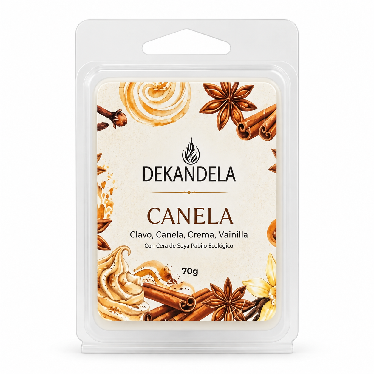 Cubos de cera Canela